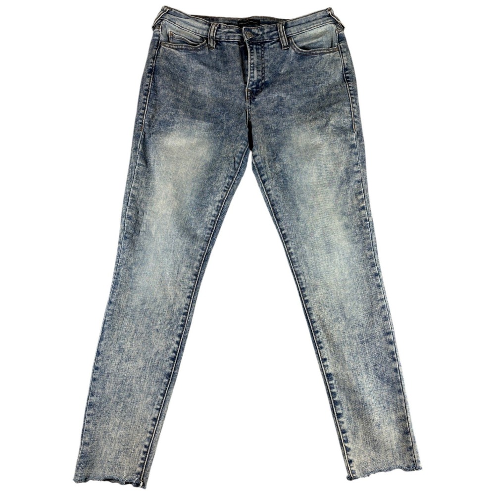 True‎ Religion Jennie Curvy Jeans Womens 31 Blue Denim Faded Mid Rise Skinny Leg
